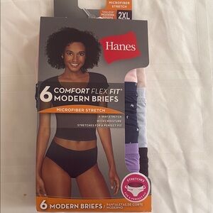 Hanes Comfort Flex Fit Modern Briefs - Black